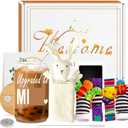 Mother's Day New Mom Gifts for Women After Birth, Baby Shower Gifts Basket - First Time Mom Postpartum Essentials, Gender Neutral Newborn Gifts Sensory Toys Cotton Lovey