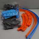 Toy Car Track Gift Set for Boys Kids Age 3-5 4-7 8-12, Long Race Tracks with 4 Action Loops and 4 High-Speed Slot Die-Cast Race Cars, 35+ Pieces Race Tracks to Create Multiple Configurations