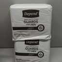 Depend Guards Incontinence Pads for Men, Maximum Absorbency, 104 Count (2 Packs of 52)
