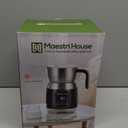 Maestri House Milk Frother, Variable Temp and Froth Thickness DualFro 600 Milk Frother Steamer, 21OZ Smart Touch Control Milk Warmer, Dishwasher Safe, Memory Function for Latte & Hot Chocolate (Black)