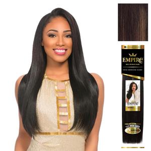Sensationnel Empire yaki human hair - Tangle Free Weaving for Quick Weave and Sew in Styles for Faux Highlights and Fauxmiddlepart Leave Out - 1 Pack (12 inch, BL/DARKBLONDE)