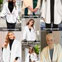 Ekouaer Flannel Faux Poncho for Women Lightweigh Blanket Warm TV Shawl Winter Coat Sweater Cape