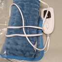 Deepsoon Heating Pad,Electric Heating Pads for Back,Neck,Moist Heating Pad for Abdomen Shoulder Knee Legs,Dry/Moist Heat&Auto Shut Off,Mother's Day Birthday for Men and Women,Blue,24x12 Inch