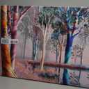Large Canvas Wall Art Pastel Forests Landscape Canvas Serene Lake Modern Home Decor Colorful Canvas Paintings Wall Painting Rustic Home Decor Wall Decor for Living Room Office Ready to Hang 2'x4'