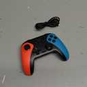 Wireless Switch Controller for Nintendo Switch/Switch 2/Lite/OLED Controller, Switch Controller with a Mouse Touch Feeling on Back Buttons, Extra Switch Pro Controller with Wake-up,Programmable, Turbo Function (Red+Blue)