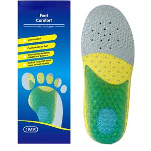 Kids Memory Foam Insoles, Comfortable Arch Support, Shock Absorbing Silicone Material, Unisex Children, Little Kid US 1-1.5 (7 3/4-8), Gray