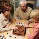 Magnetic Game Chess, Magnet Game Chess 40 Piceses, Family Games for Kids and Adults, Board Game for Kids 8-12 Family Games Night 2-4 Players, Gifts for Teens Kid (Brown)