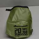 Lamicall Dry Bag Waterproof Backpack - [Zippered Pocket] 20L Roll Top Waterproof Bag with Water Proof Phone Pouch, Floatable Drybag for Swimming, Boating, Kayaking, Camping, Beach (Olive Green)
