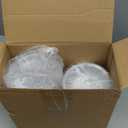 100 Pack Disposable Ramekins with Lids 8 oz Creme Brulee Ramekin Aluminum Foil Cup Cupcake Liner for Baking Disposable Muffin Tin Pan Cheesecake Container for Catering Wedding Party (Yellow, Silver)