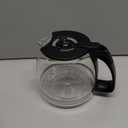 12-Cup Glass Coffee Carafes Replacement Pot 49902 Compatible with Hamilton Beach FlexBrew 12 Cup Coffee Carafe Maker 49904, 49915, 49905, 1 Pcs Carafe+3 Buckles