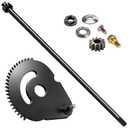 617-04094 Steering Gear & 738-0919 Steering Shaft with Bushing Kit for MTD Troy-Bilt Craftsman Mower, Replaces 941-0656A, 948-0389, 731-1309