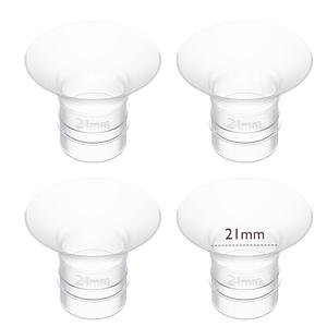 Momcozy Flange Insert 21mm Compatible with 24mm Flange/Shield of Most Pumps, Insert for Breast Pump Replacement Accessories, 4PCS 21mm
