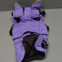 Doglay Dog Coat with Harness, Reflective Warm Dog Jacket Waterproof Puppy Winter Coat for Cold Weather, Adjustable Fleece Jacket for Small Medium Large Dogs (Light Purple, Small)