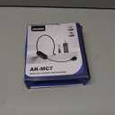 Aokeo Wireless Microphone Headset, UHF Wireless Headset Mic System, 160ft Range