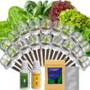 inbloom 18-Pod Salad Greens Seed Pod Kit for AeroGarden, Ahopegarden, Gardencube Hydroponic Garden with Spinach, Buttercrunch, Paris & American Lettuce, Swiss Chard, Wild Cabbag  Mothers Day Gift