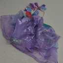 JerrisApparel Girls Princess Mermaid Costume Cosplay Party Dress (4T, Purple With Headband)