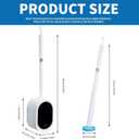 SOPAMI Disposable Toilet Cleaning System - Toilet Wand Kit with 32 High-Performance Refills, Wall Mounted Toilet Brush and Holder for Deep Cleaning Bathroom 32pcs