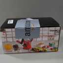 Geedel Rotary Cheese Grater, Kitchen Mandoline Vegetable Slicer with 3 Interchangeable Blades, Easy to Clean Rotary Grater Slicer for Fruit, Vegetables, Nuts (White)