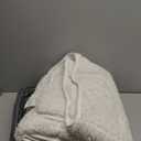 Drewin Comfort Weighted Blanket 20lbs, Stylish Jacquard Sherpa Weighted Blankets for Adults, Super Fluffy Cozy Bed Blanket for Sleep Natural and Calming, 60 x 80 inches, Cream White