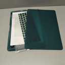 IBENZER Compatible with Old Version MacBook Air 13 Inch Case (2010-2017 Release). Models: A1466 / A1369, Plastic Hard Shell Case with Keyboard Cover for Mac Air 13,Quezhal Green, A13QUGN+1