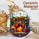 2 x Christmas Ornament, Stocking Hanger Ornament, Christmas Decorations for Tree, Heirloom Keepsake, Gift Idea