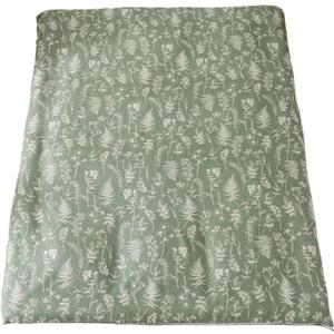 Futon Cover for Traditional Japanese Futon Floor Mattress Cover with Zipper Twin Full Queen Machine Washable Super Soft (Sage Green Plant)