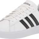 adidas Women's Grand Court 2.0 Shoes (8, White/Black/Black)