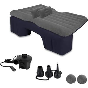 Zento Deals Truck and Car Air Mattress Backseat Bed - Premium Quality Portable Car Inflatable Mattress with 2 Pillows Universal fit (1 Pack)