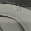 KOHLER 4639-RL-0 Cachet ReadyLatch Round Toilet Seat Soft Close, White, 16.68"L x 5.5"W