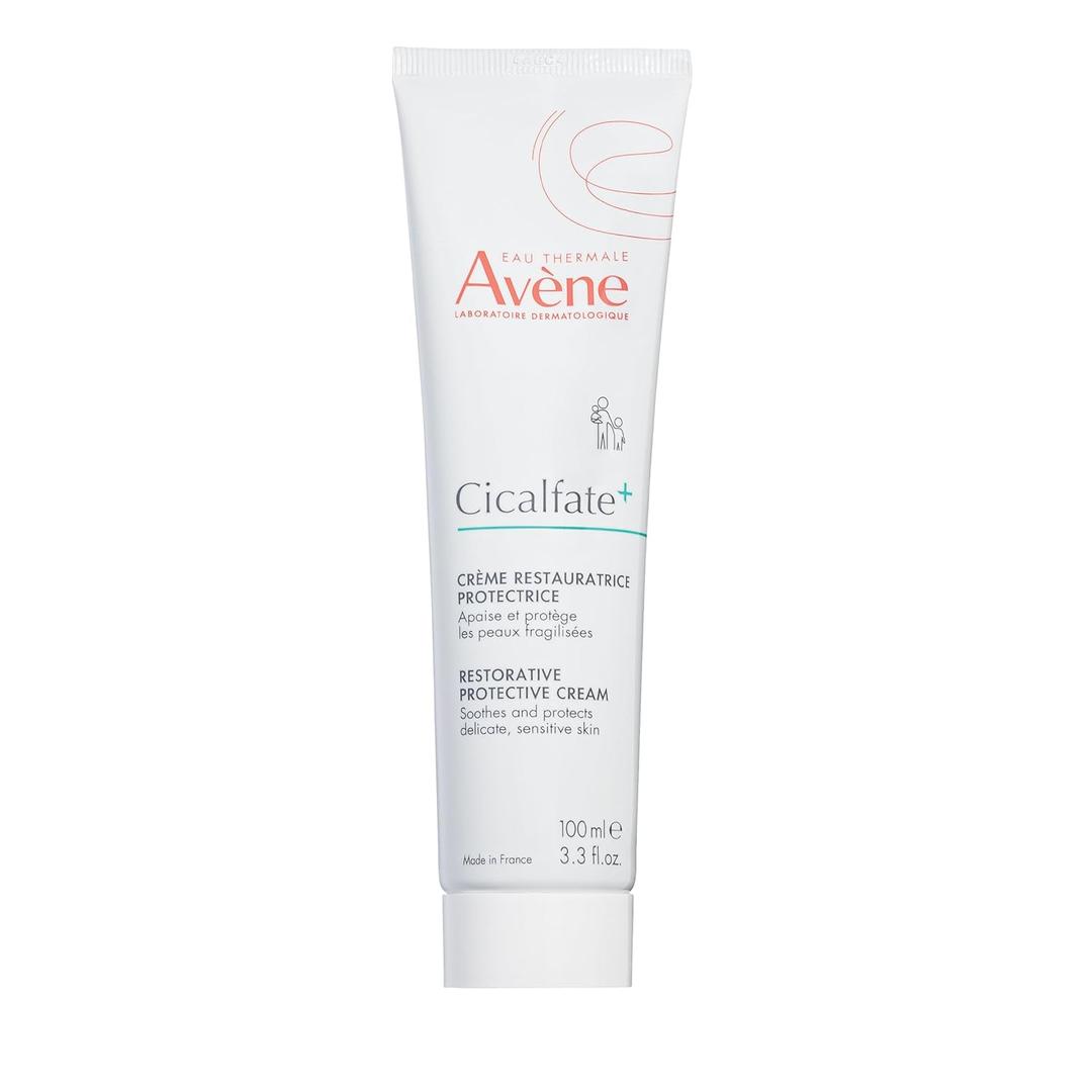 Avene Cicalfate, Restorative Protective Cream, Face Moisturizer, Face Cream For Sensitive Skin, Helps Restore Skin Barrier, Restorative Cream, Safe For Infants, Children And Adults, 3.3 fl. oz.