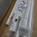 Hand Rails for Outdoor Steps，Stair Handrail & Indoor Stair Railing Kit，Railings for Outdoor Steps for Fence & Outdoor Steps (2, White-with Balusters, 4 Step)