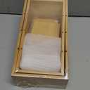 HTB 4-Section Snack Organizer with Removable Dividers for Kitchen, Cabinet, Office, Countertop, 2 Pack Bamboo Pantry Storage Organization for Spice Packets, Seasoning Pouches, Coffee Pods