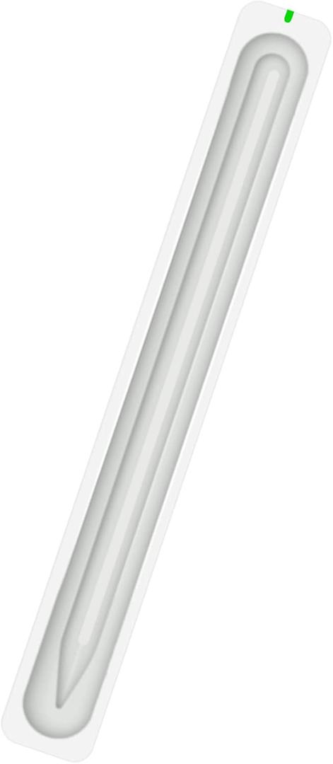 Charging Case Compatible with Apple Pencil 2nd Generation Only, Magnetic Charging Stand for Ipad Pen 2nd Gen with USB Cable, LED Indicator Light, Anti-Silp Base (White)