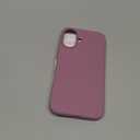 ORNARTO Compatible with iPhone 16 Case 6.1", Slim Liquid Silicone 3 Layers Full Covered Soft Gel Rubber Shockproof Phone Case, Protective Cover with Anti-Scratch Microfiber Lining-Lilac Purple