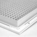 HVAC Premium 12'' x 22'' or 22'' x 12'' Cube Core Eggcrate Return Air Grille - Aluminum Rust Proof - HVAC Vent Duct Cover - White [Outer Dimensions: 14.75]