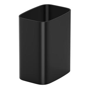 Cesun 3.4 Gallon Bathroom Trash Can, Small Office Garbage Can, Slim Metal Waste Basket for Bedroom, Dorm, Toilet, Near Desk, Under Sink, RV (Black)