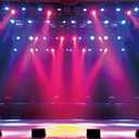 Yeele 10x8ft Stage Concert Backdrop Lighting Nightclub Musical Hall Club Background for Photography Sing Dance Performance Scene Photo Booth Shoots Vinyl Studio Props