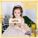 First Communion Wooden Box Keepsake Baptism Memory Box Gift First Holy Communion Jewelry Storage for Baptism Memory Keepsake， 8.5 x 6 x 3 inches(Elegant Feast)