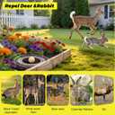 Deer & Rabbit Repellent Balls- Outdoor Animal Deterrent for Garden, Yard, Trees & Plants | Natural, Long-Lasting | Safe for Pets, Kids, Flowers & Vegetables (12PCS)