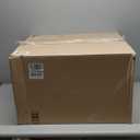 Akro-Mils KeepBox 12 Gallon Storage Container, Nesting and Stackable Plastic Storage Box with Lid Attached and Rails for Letter Size Hanging File Folders, 21" x 15" x 12", Clear/Blue