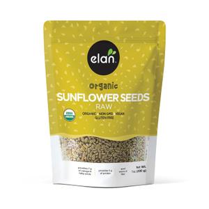 2 x Elan Organic Raw Sunflower Seeds, 7.1 oz, Unsalted Kernels, Shelled Seeds, No Shell, Non-GMO, Vegan, Gluten-Free, Kosher, All Natural Snacks & Toppings