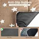 Mora Pets Cat Bed for Indoor Cats Washable Dog Crate Pad Cute Star Dog Bed Mat for Small Dogs Pet Kennel Pad for Cage Soft Flat Puppy Kitten Cushion for Sleeping Anti-Slip Brown 22 x 13