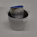 VIWINVELA 3 IN 1 Indoor Dryer Vent Kit Filter Bucket for Electric Dryer with 4-Inch by 5-Feet Proflex Duct (Silver) (with 5 Feet Silver Duct)