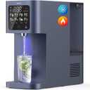 TOKIT T1 Ultra Reverse Osmosis Water Filter Countertop Dual UV Cold & Hot Water Dispenser 5 Cooling and Instant Heating RO Water Filtration System 8 Temp Choice, NSF/ANSI 58, No Installation for Home