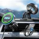 LISEN for Qi2.2 25W MagSafe Car Mount Charger[Top Spec with Cooling Fan95W Custom Adapter] iPhone 17 Pro Max Car Charger Fast Charging for iPhone 17 Pro Max Plus Air 16-12 Series,Pixel 10 Pro XL