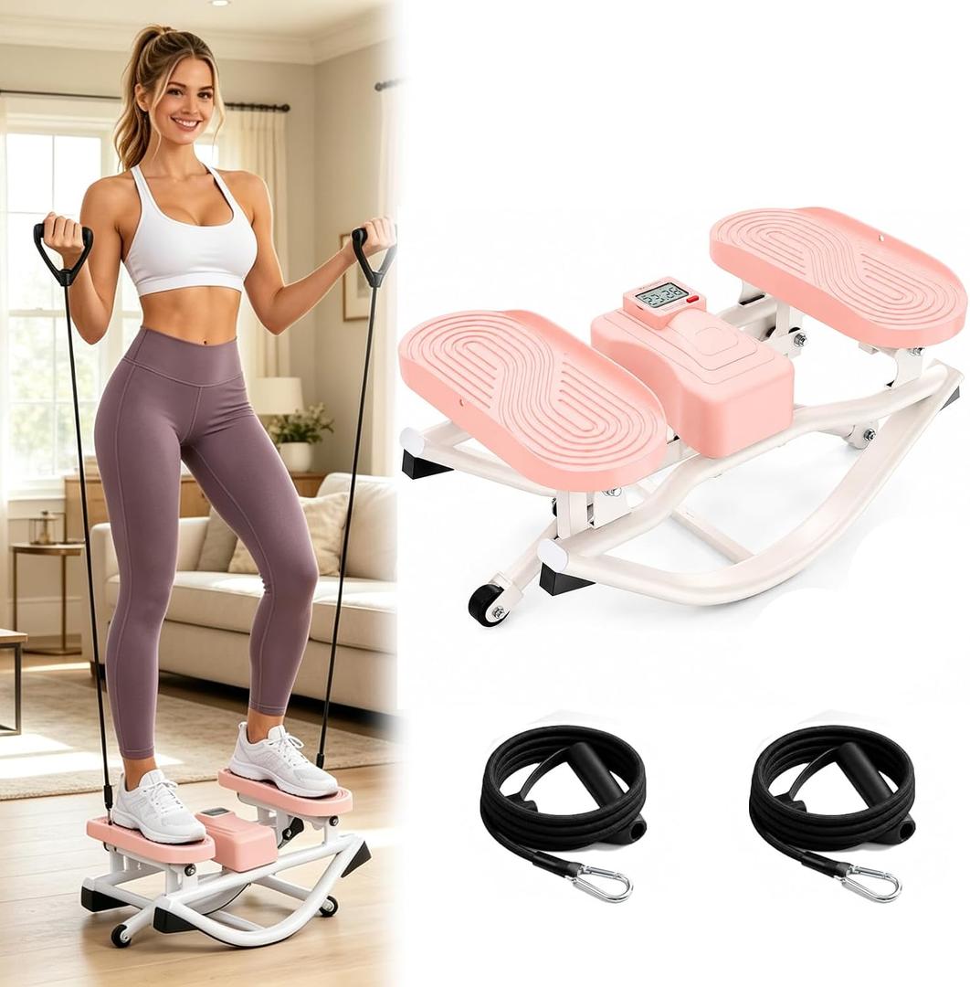 Rock Steppers for Exercise at Home 3D Motion Stair Stepper 350 LBS Capacity