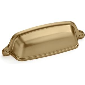 khtumeware 10 Pack 2-1/2 inch(64 mm) Drawer Pulls Champagne Bronze Cabinet Cup Pulls Cabinet Hardware Vintage Kitchen Cabinet Handles Bin Cup Pulls for Kitchen cabinets.