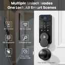 Keyless Entry Door Lock, Biquole Smart Lock with App Control, Fingerprint Door Lock, Electronic Keypad Deadbolt, Auto & One Touch Lock | Digital Smart Door Locks | Easy Installation | IP54 Waterproof