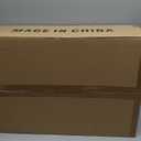 RIZZARI Large Cat Litter Box: Dark Gray Semi-Enclosed Stainless Steel Litter Box with Raised Edges - Anti-Leakage Odorless - Litter Pan for Small to Large Sized Cats in Bedroom Living Room