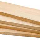 4PCS Unfinished Basswood Blocks for Crafts, Wood Craft Panels for Art, Engraving, Painting, DIY Projects, Chip Carving, Fretwork (7.87 x 1.96 x 0.39 in)